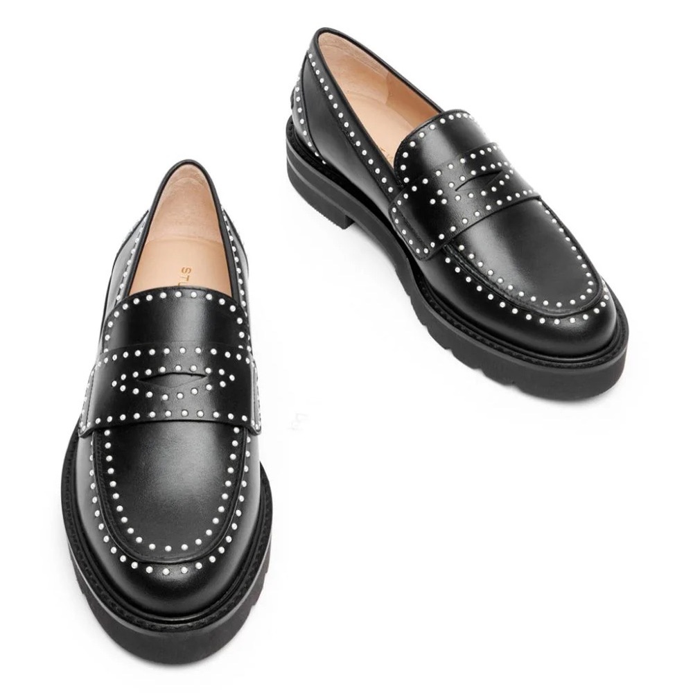 Stuart Weitzman Parker Lift Mini Pearl Loafer, US 8/EU 38.5